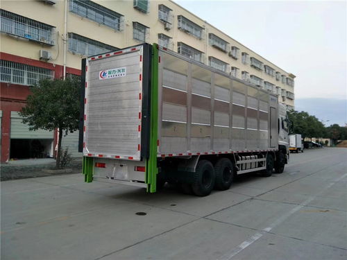 鋁合金豬苗運輸車價格 東風(fēng)天龍前四后八9米6全鋁合金仔豬運輸車價格